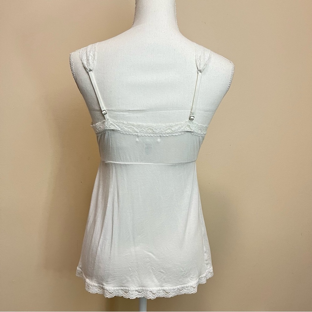Barefoot Dreams Luxe Milk Jersey Lace Cami Tank PJ’s - Size S - Picture 9 of 16